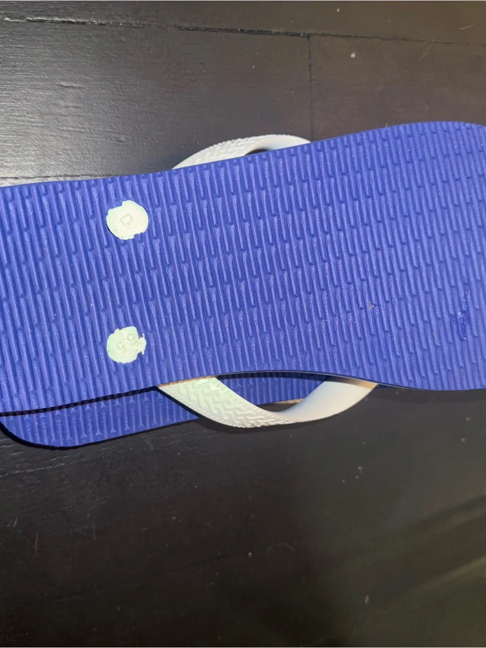 Havaianas Blue Brazil Logo Flip Flops with White Straps